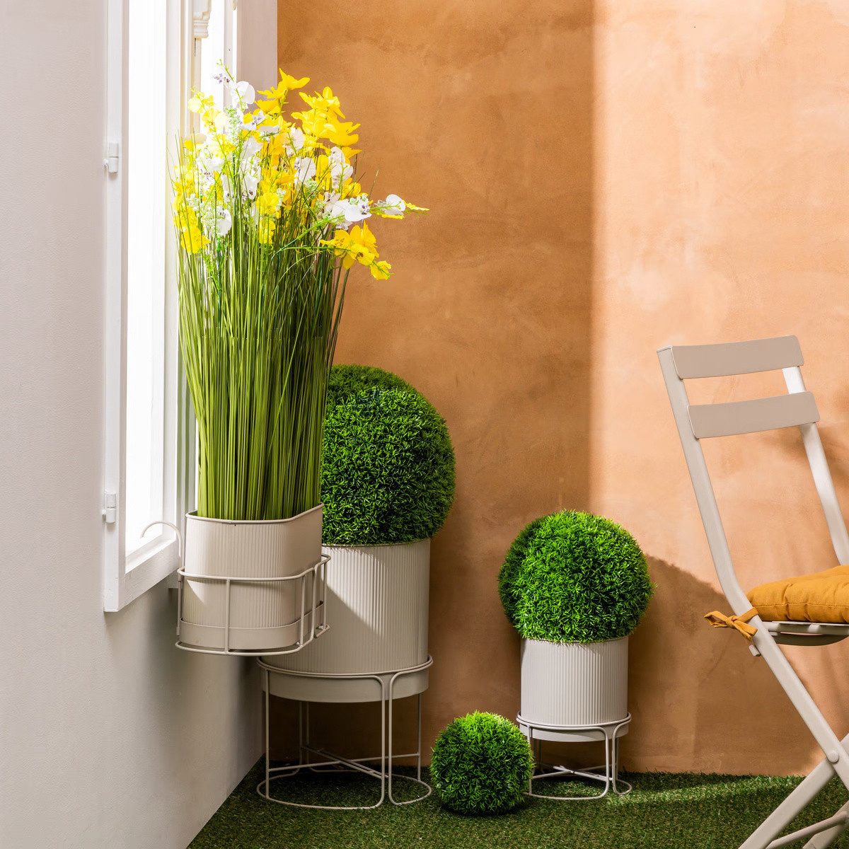 Atmosphera Créateur d'intérieur Blumentopf Blumentöpfe aus Metall, AZE, Ø 3 günstig online kaufen