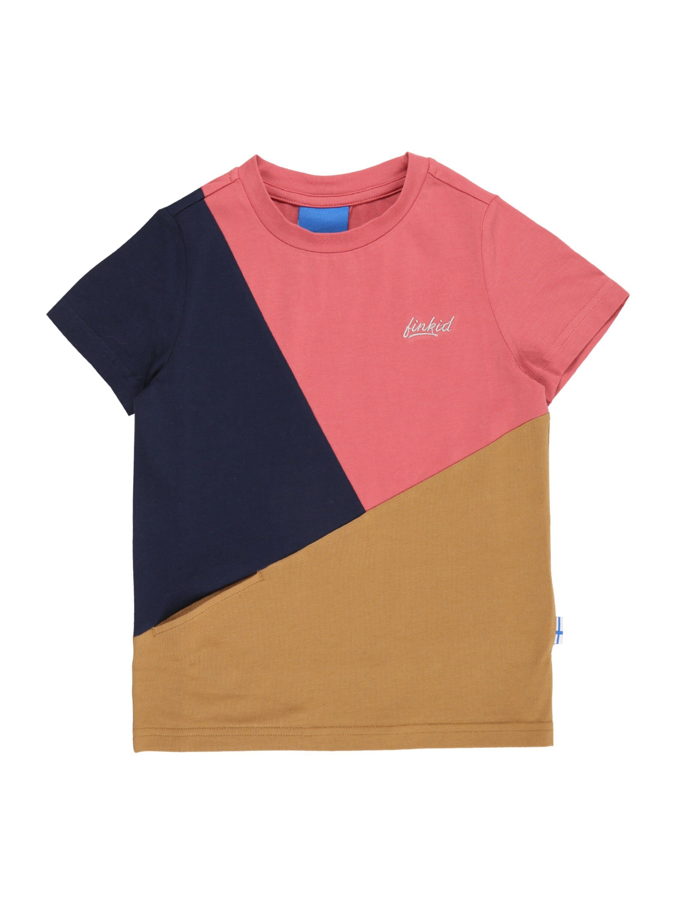 Finkid T-Shirt ANKKURI (1-tlg) Stickerei Rose - Cinnamon