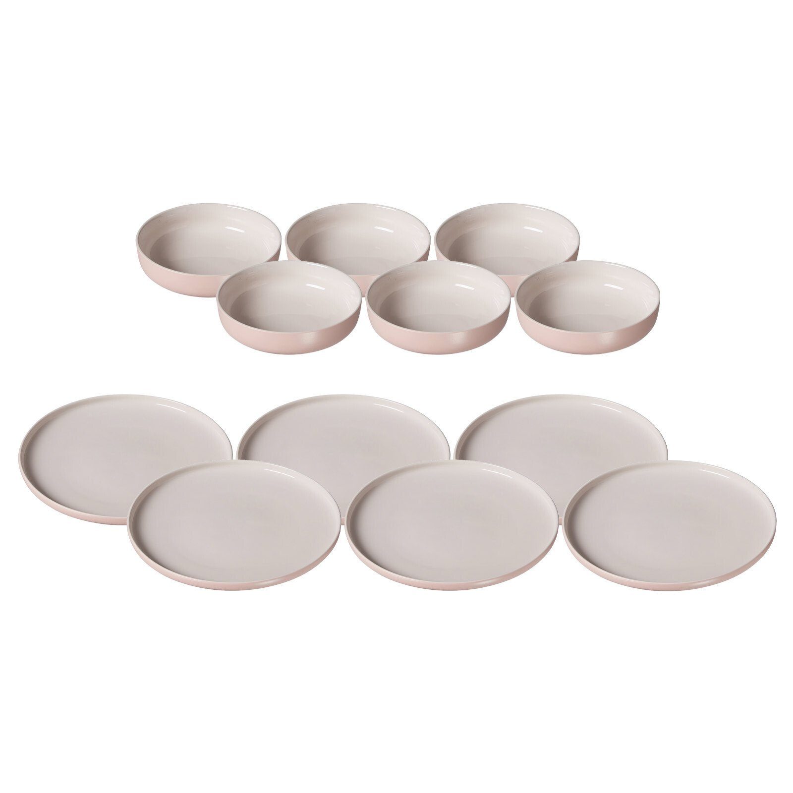 Ritzenhoff & Breker Kombiservice Jasper Teller und Schalenset 12er Set (12-tlg), Keramik