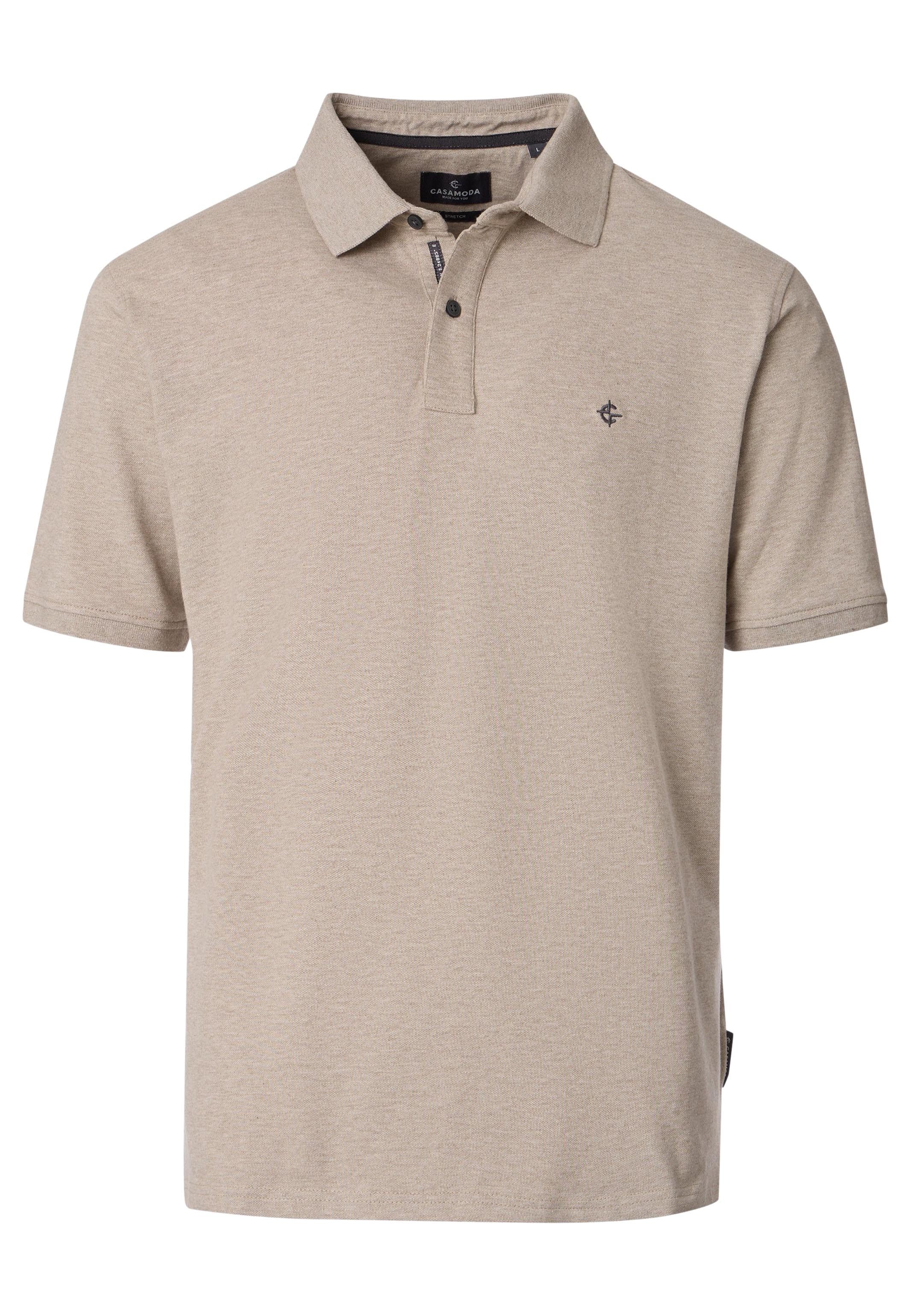 CASAMODA Poloshirt Basic (1-tlg) Poloshirt - Baumwolle - Atmungsaktiv - Kleurcontrasterende knoppen