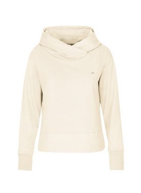 Trigema Sweatshirt TRIGEMA Kapuzenpullover mit Schalkragen