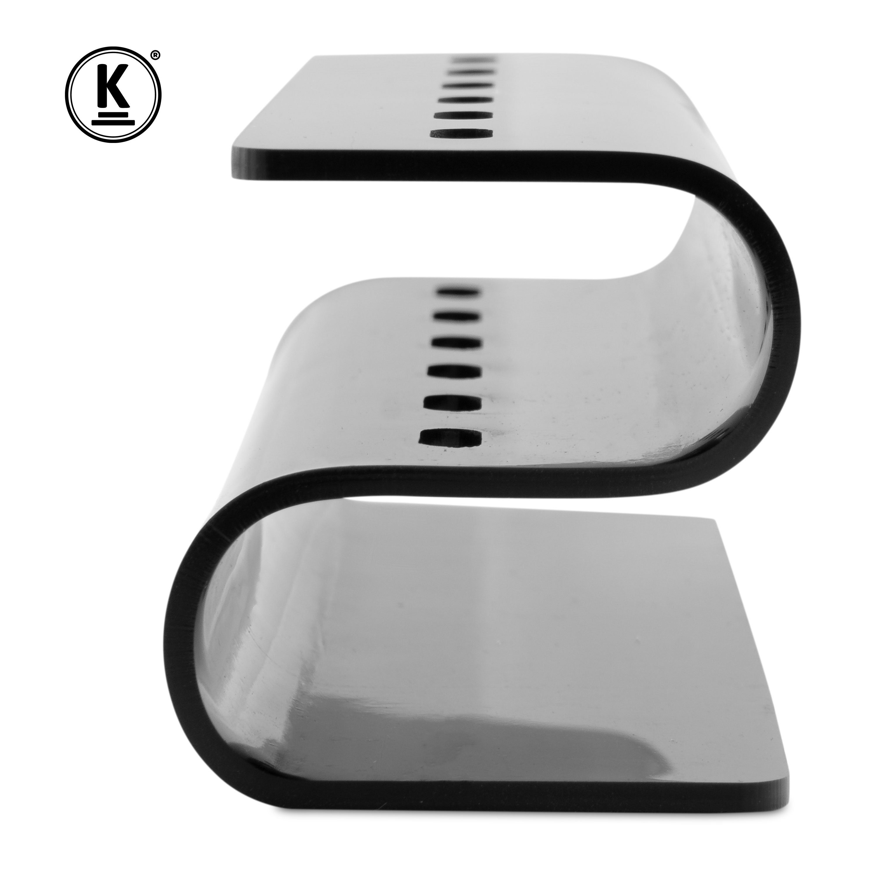 K-Pro Pinzette Pinzettenhalter Kunststoff Pinzetten Ständer schwarz - Pinzetten 6 für