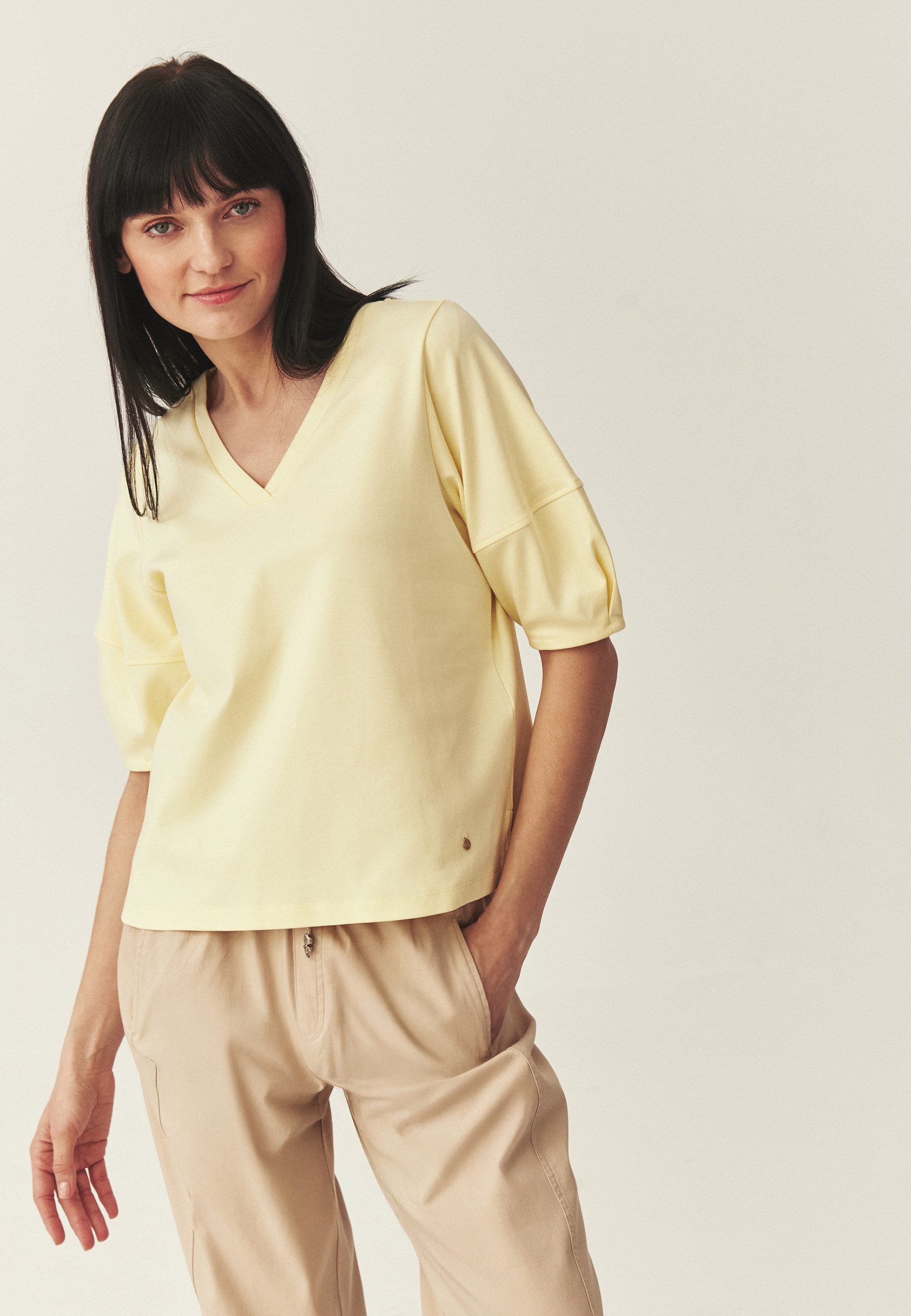 TATUUM Klassische Bluse Bluse Mit Geschoppten Ärmeln - Beesa 1