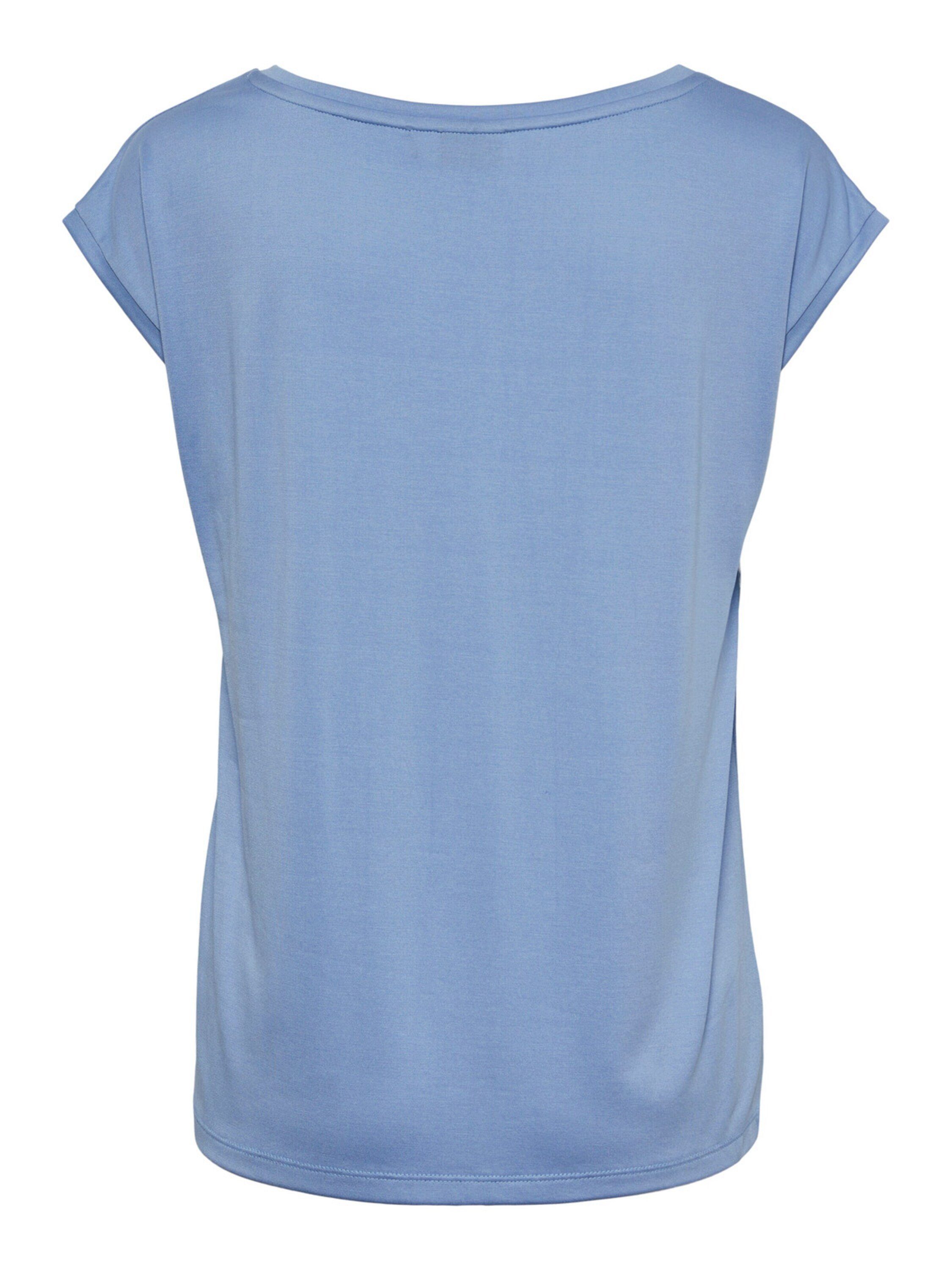 Plain/ohne (1-tlg) vista pieces Kamala Details blue T-Shirt