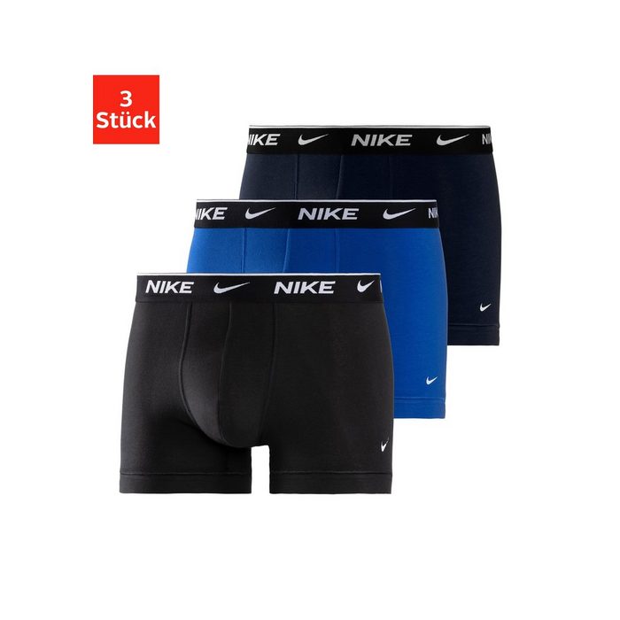 NIKE Underwear Boxer TRUNK 3PK (Packung 3-St. 3er-Pack) aus Baumwoll-Stretch