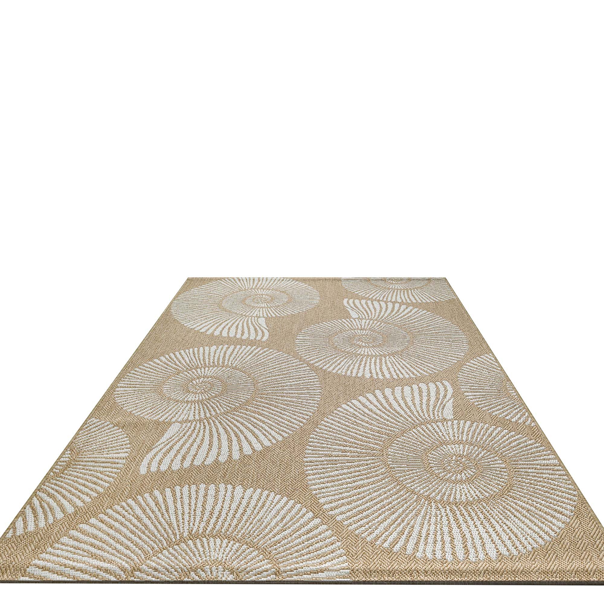TaraCarpet Teppich TaraCarpet Regina Maritim Wohnzimmer,Schlafzimmer,Esszimmer natur, rechteckig, Höhe: 7 mm, Küche Flur Terrasse Garten Balkon 80x150