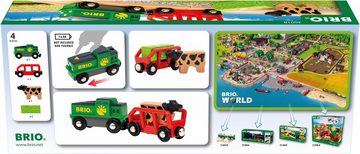 BRIO® Spielzeug-Eisenbahn BRIO® WORLD, Bauernhof Batterie-Zug, FSC®- schützt Wald - weltweit