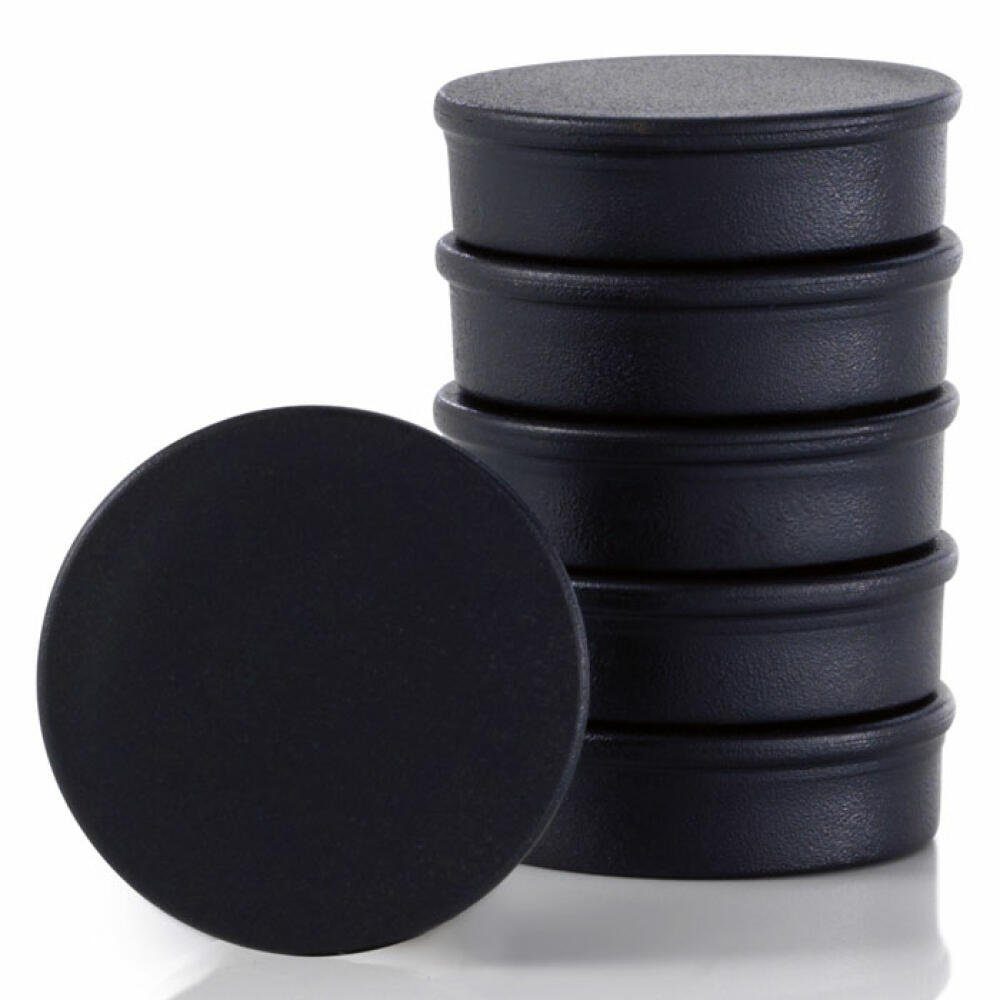 Magnet Muro Rund Schwarz 6er Set