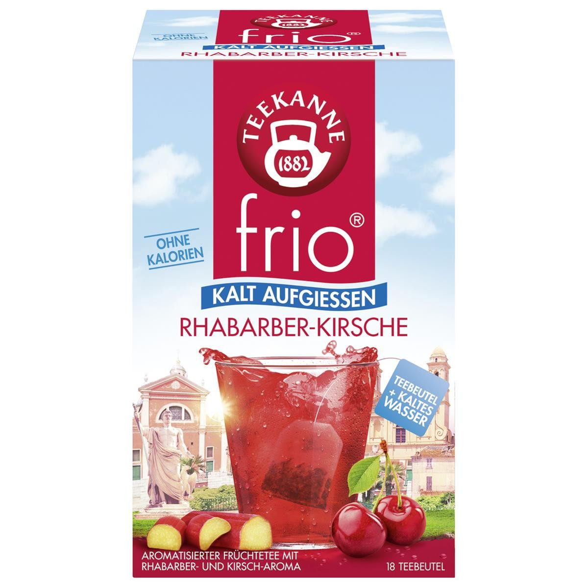 TEEKANNE Wasserbar Teekanne 7593 frio® - Rhabarber-Kirsche - 18 Beutel