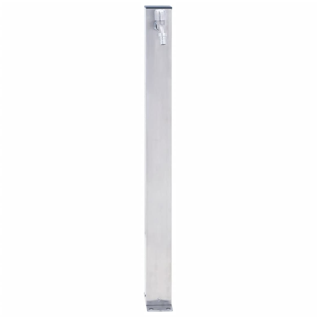 vidaXL Wassertank, Wassersäule für den Garten 40 cm Edelstahl Quadratisch
