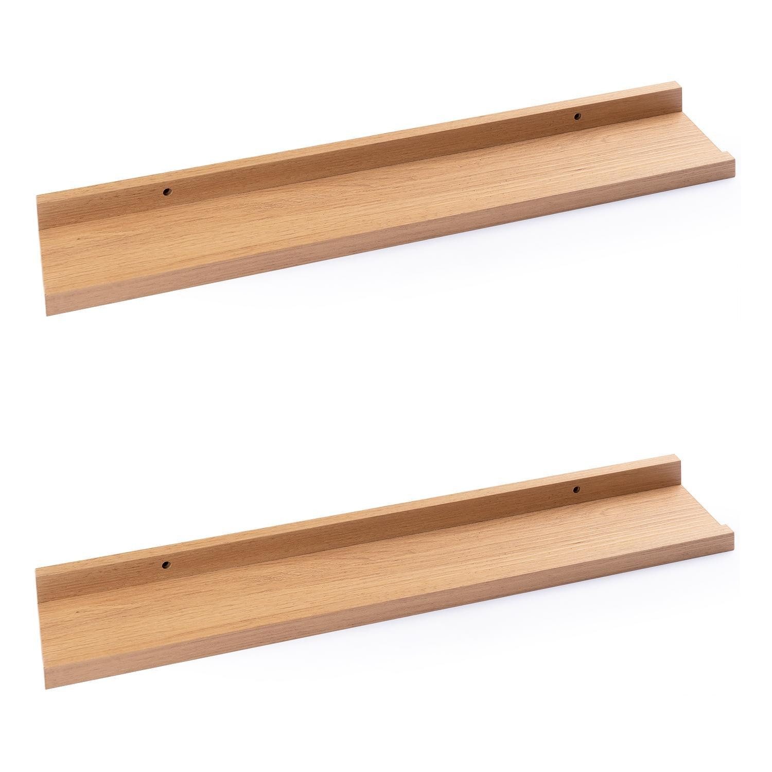 Home4You Deko-Wandregal Bilderleisten 2er Set, Spar-Set