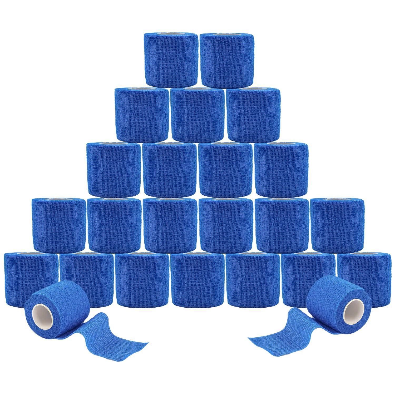 LuxusKollektion Kinesiologie-Tape Haftbandage Selbstklebend Non Woven Sprunggelenke Sport 24 Rollen Blau