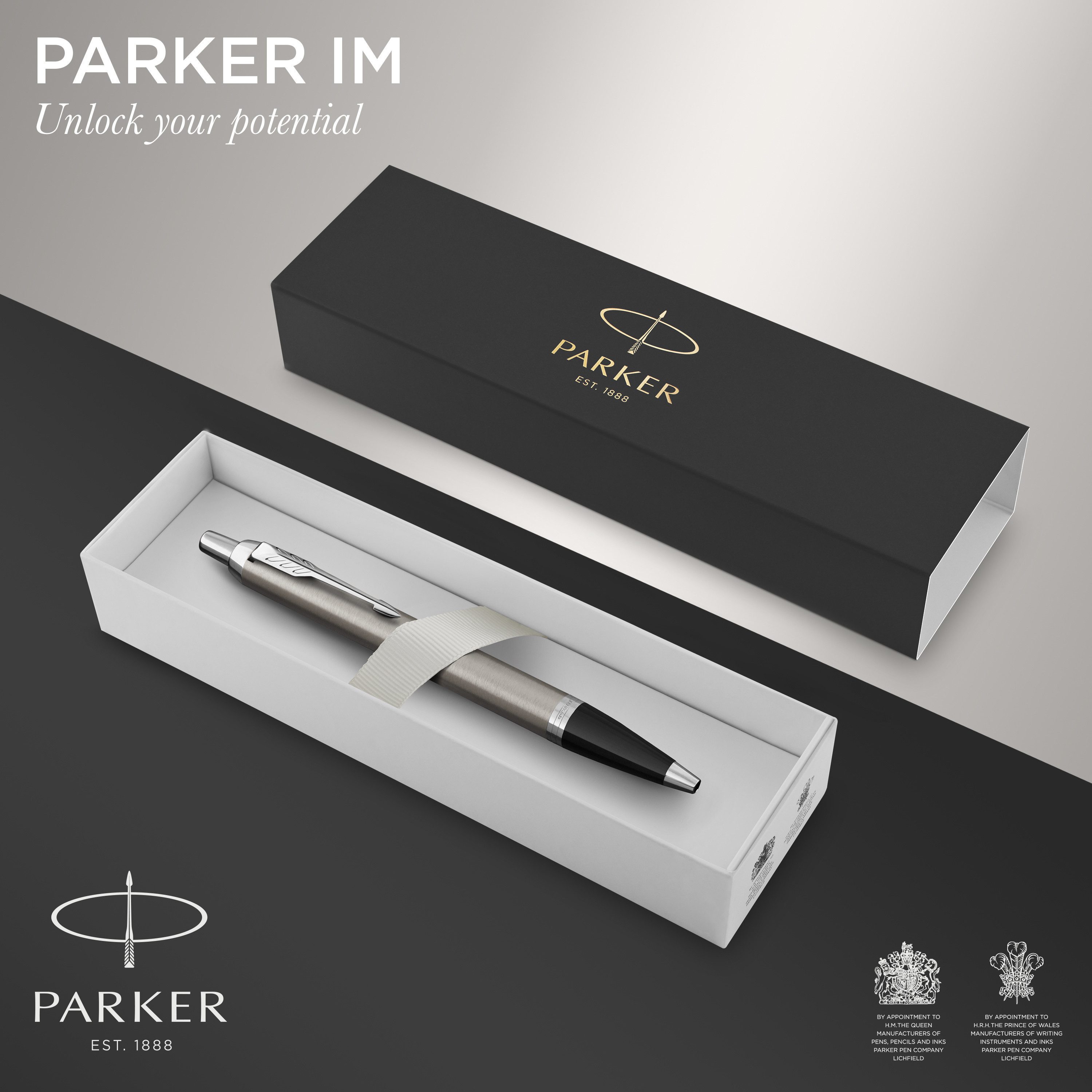 Parker Kugelschreiber PARKER2143631 PARKER Druckkugelschreiber IM Essential, Edelstahl C.C.