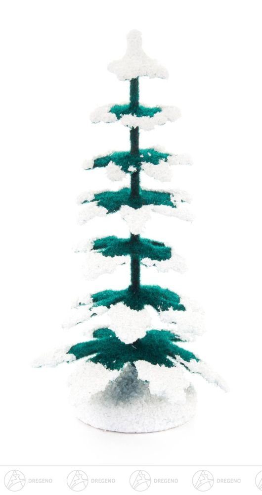 Kunstbaum Baum Fichte weiß Höhe ca 9,2 cm NEU, Dregeno Erzgebirge, Höhe 9 cm