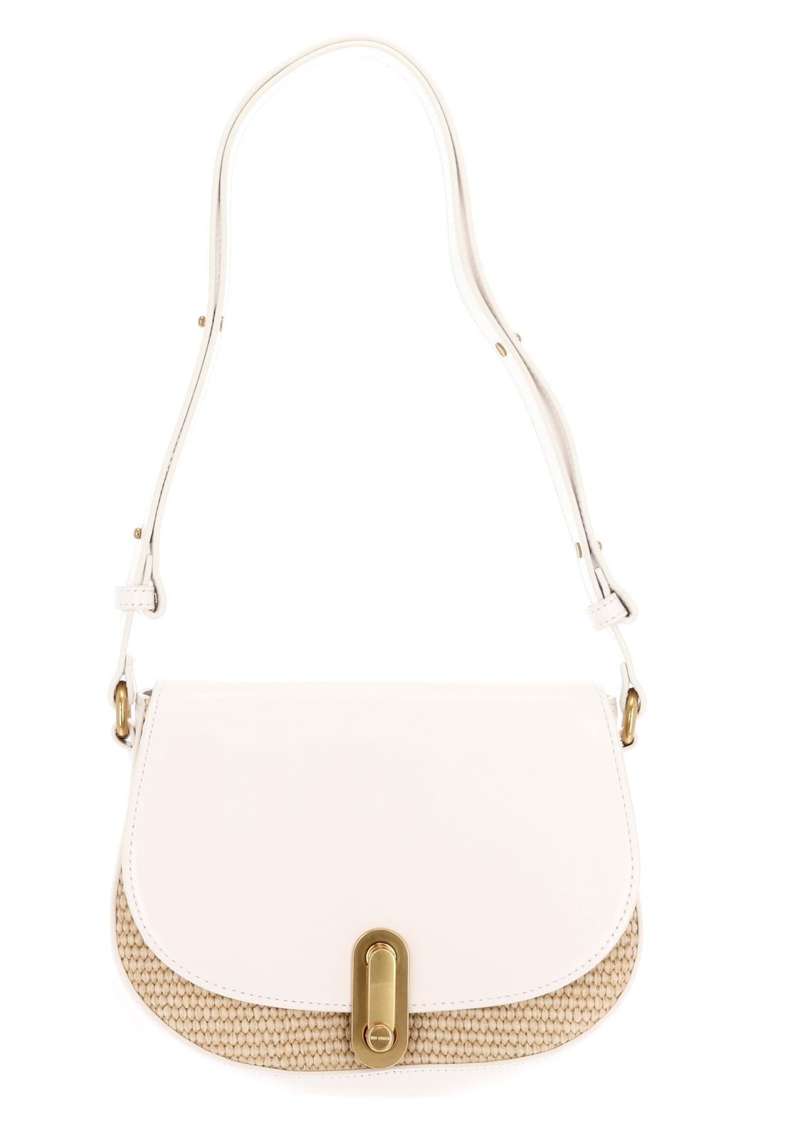 Ted Baker Schultertasche Twist Lock Detail Raffia Trim Shoulder Bag