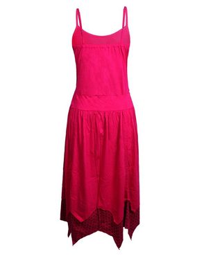 Vishes Sommerkleid Sommerkleid aus Jersey-Baumwolle mit wandelbarem Design und Blumenmust Boho, Hippie, Goa, Ethno Style
