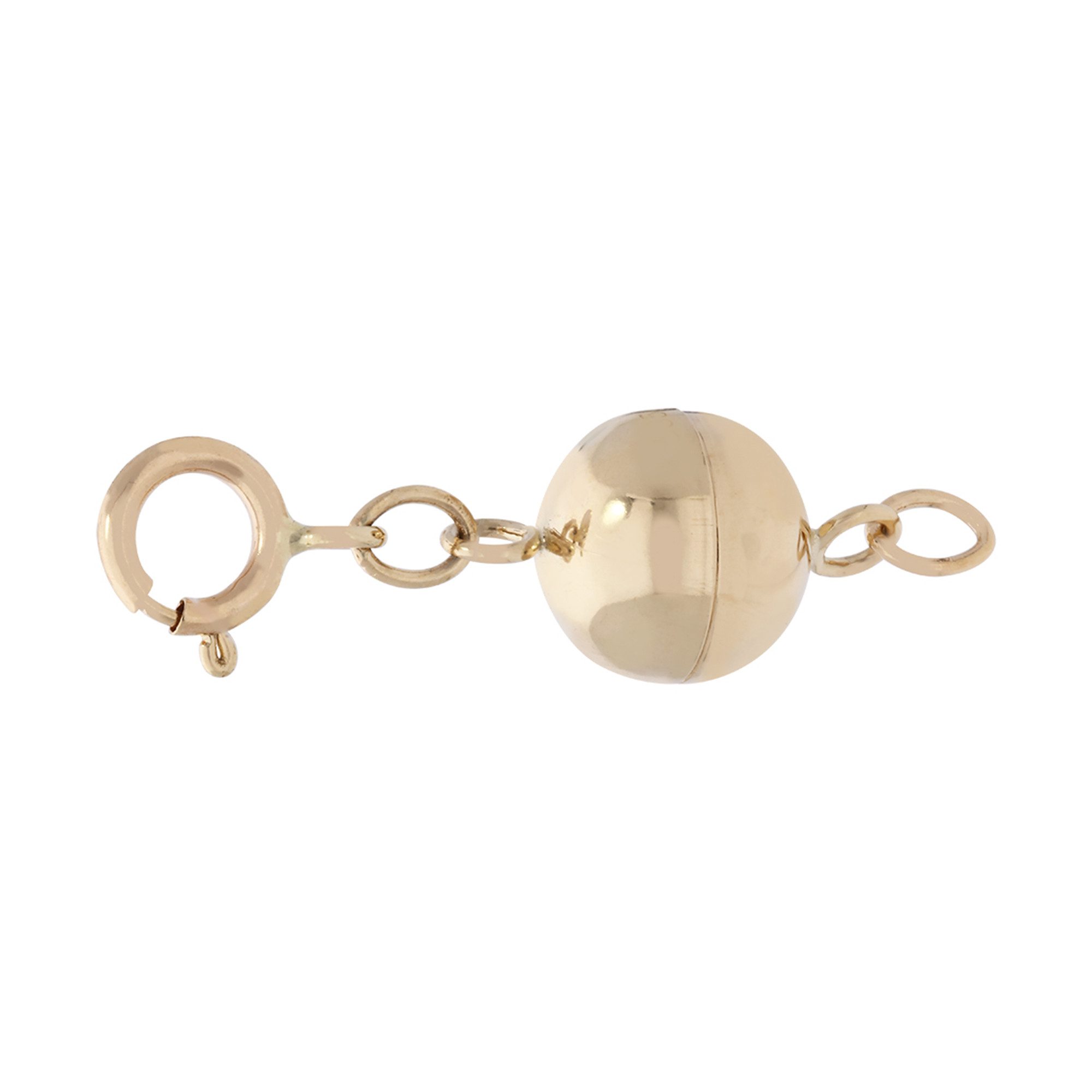 Cavill Goldkette Cavill 375er Gelbgold Magnetverschluss 2,1 cm poliert Kugel (1-tlg)