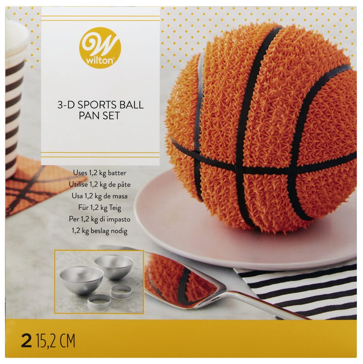 Wilton Backform Wilton 3D Backform Ball, (4-tlg)