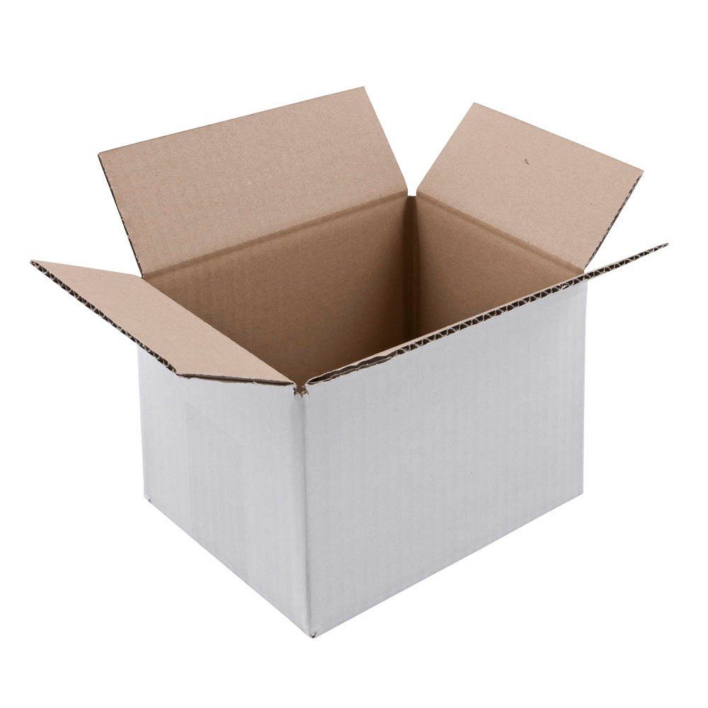 Nestler Versandkarton 20 Versandkartons 1-wellig 21x15x13,7cm weiß