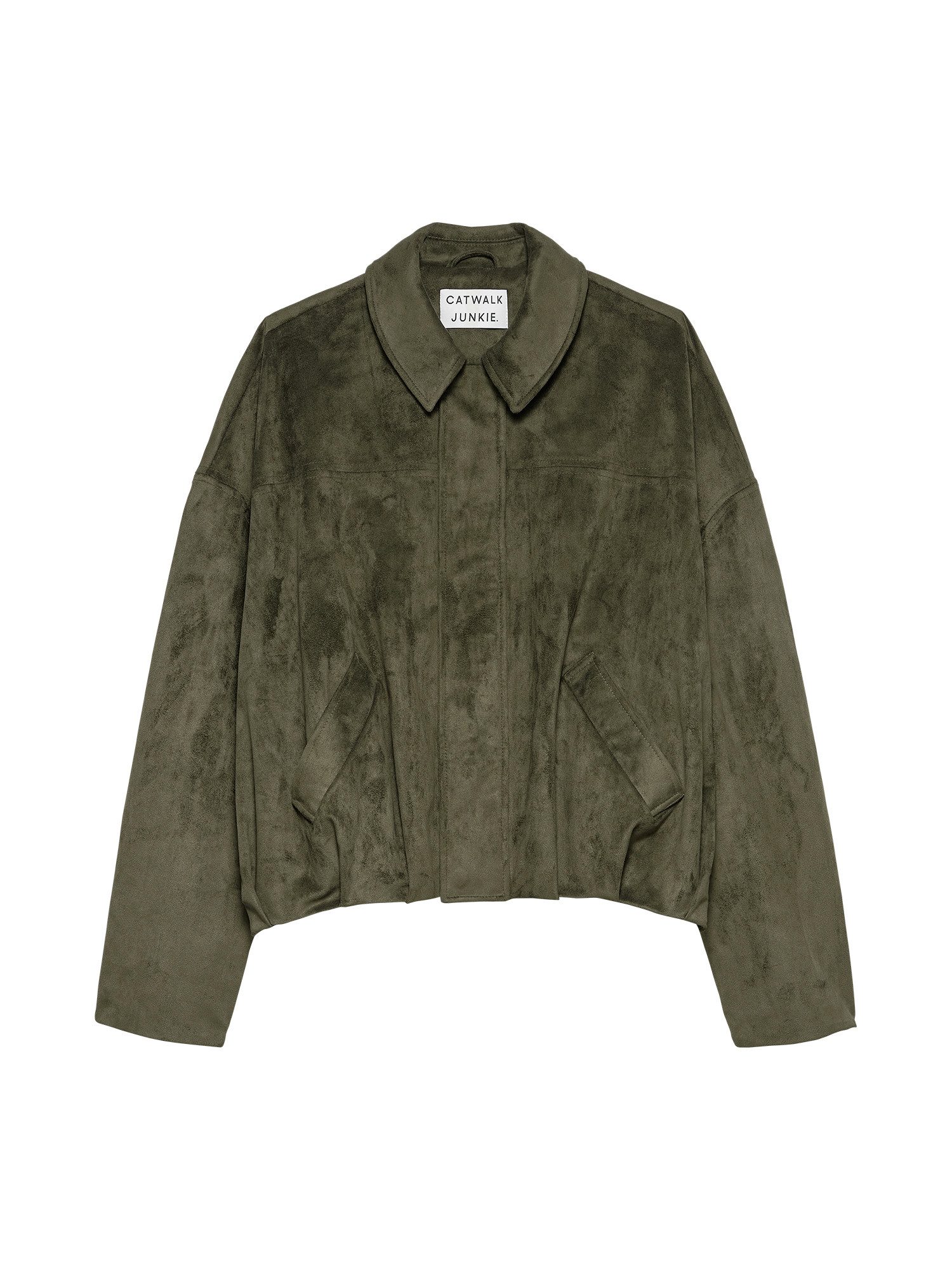 Catwalk Junkie Lederimitatjacke Faux suede jacket - Oversize Übergangsjacke - Damen Jacke