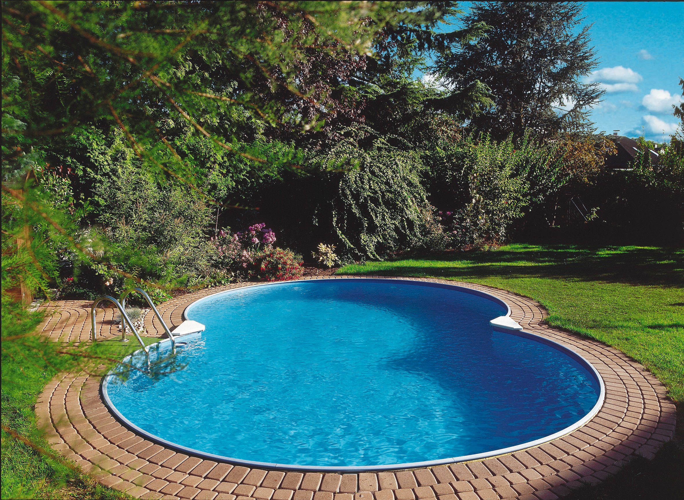 Clear Pool Achtformpool Premium Mallorca (Set), inkl. umfangreichem Zubehör BxLxH: 300x470x120 cm