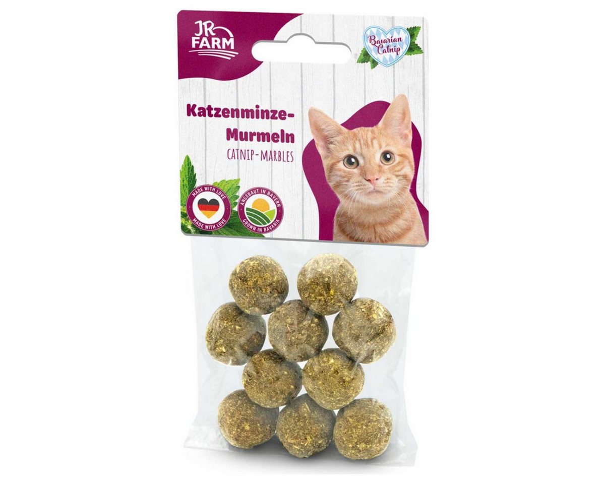 JR Farm Tierball Cat Bavarian Catnip Katzenminze-Murmeln - 10 Stück
