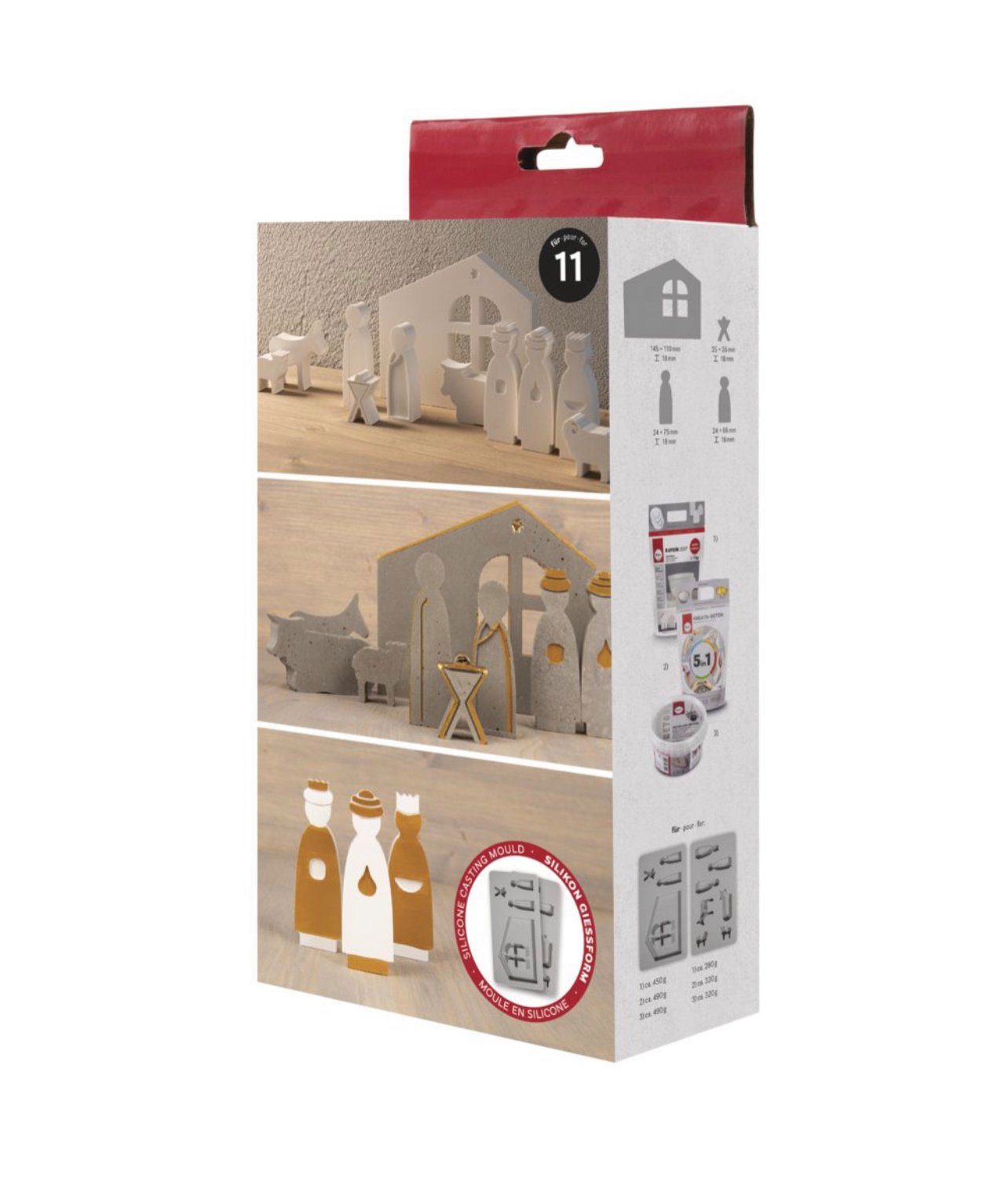 Kreativset Rayher Kreativset Rayher Kreativset Silikon-Gießform Krippe