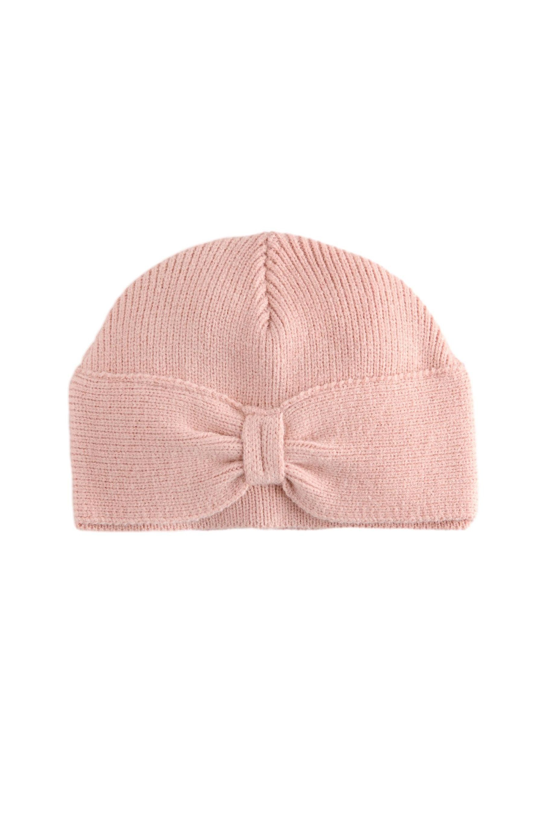 Next Strickmütze Gestrickte Turbanmütze für Babys mit Schleife (1-St)
