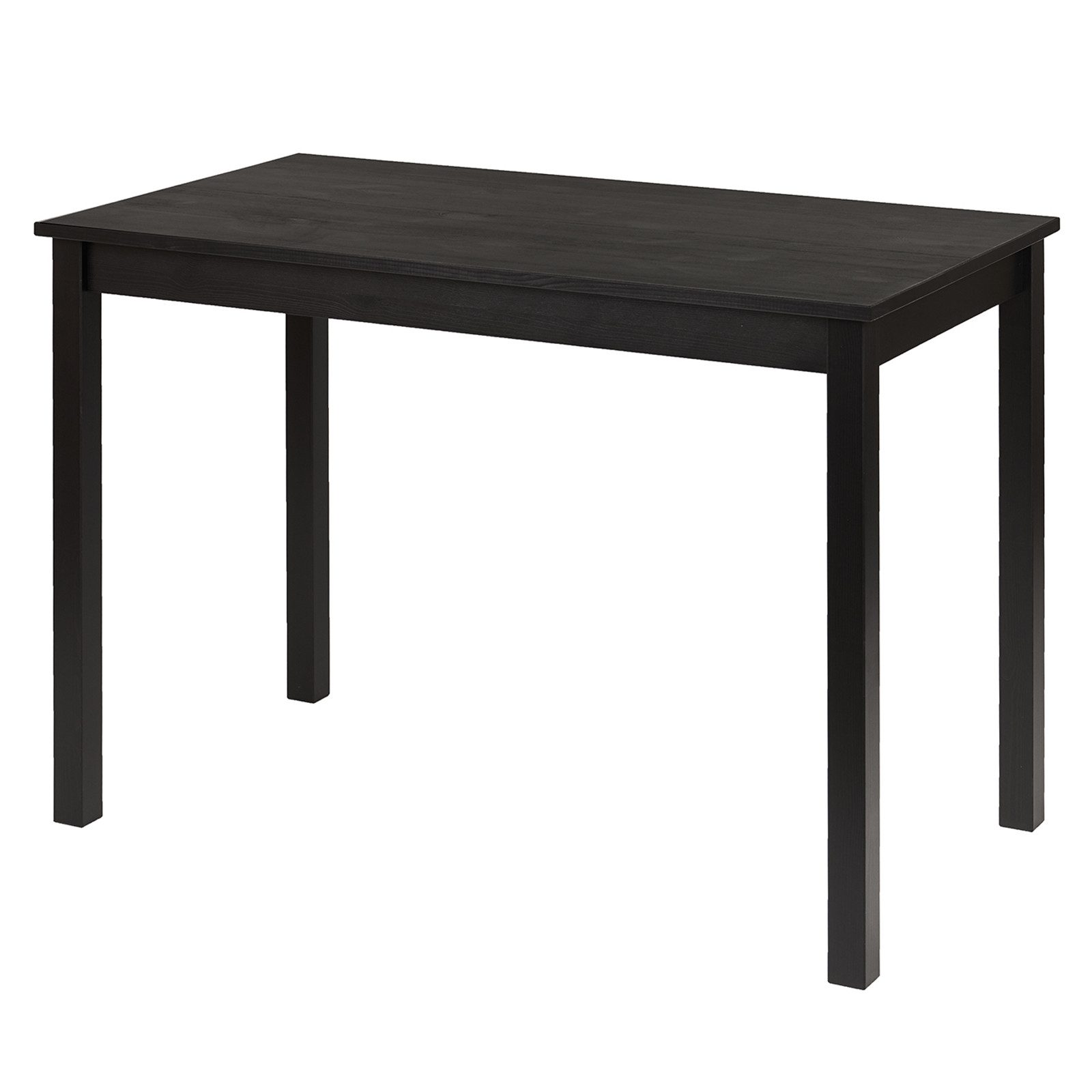 hagge home Schreibtisch hagge home Vesa, Bürotisch Tisch Küchentisch Kiefernholz Schwarz 110 x 60 x 75cm