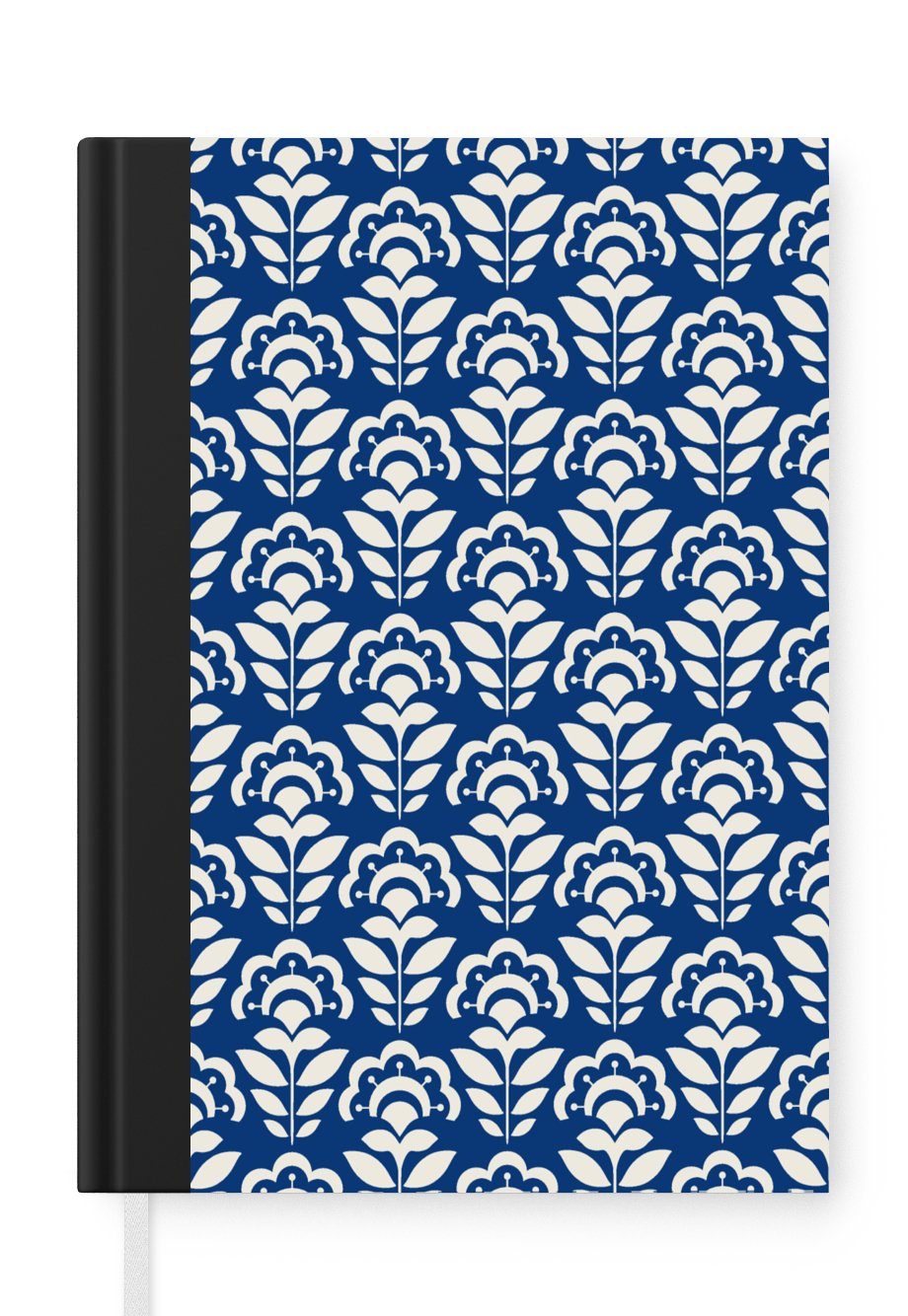 MuchoWow Notizbuch Sonnenblume - Blau - Design, Journal, Merkzettel, Tagebuch, Notizheft, A5, 98 Seiten, Haushaltsbuch