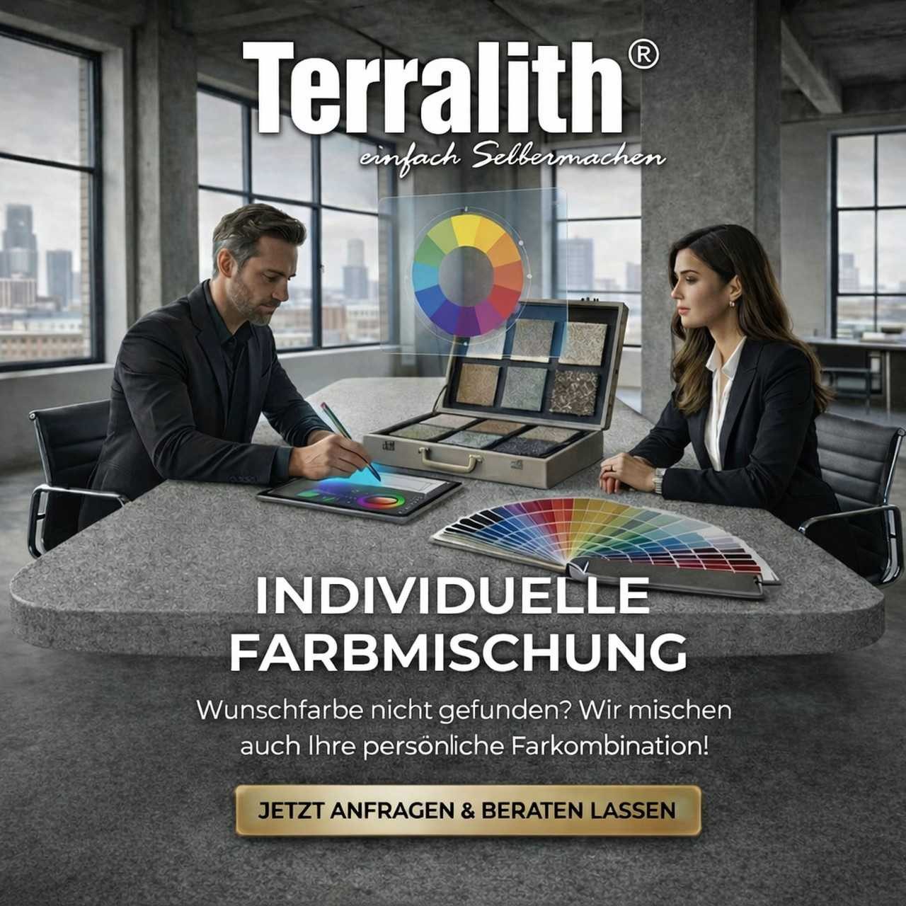 Terralith® Kunstharzputz Buntsteinputz Mosaikputz 2mm -14 kg- BSP10 (Eimer, Verarbeitungsfertig) Dekorationsputz aus Marmor-Granulat bzw. eingefärbter Körnung – Bild 5 von 5