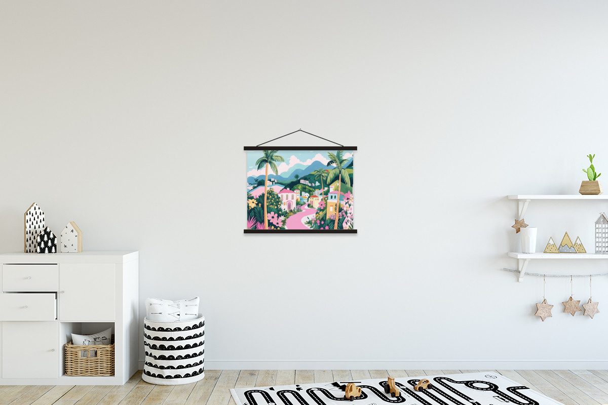 MuchoWow Poster Bunt - Häuser - günstig online kaufen