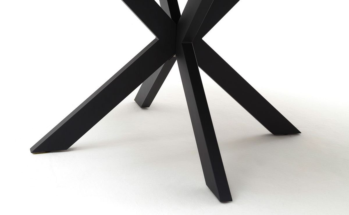 120(160)x76 Tischgruppe, schwarz expendio Kim rund Wigand, 4x 5-tlg), Spar-Set, + Keramik, Essgruppe (komplette matt Drehstuhl cm