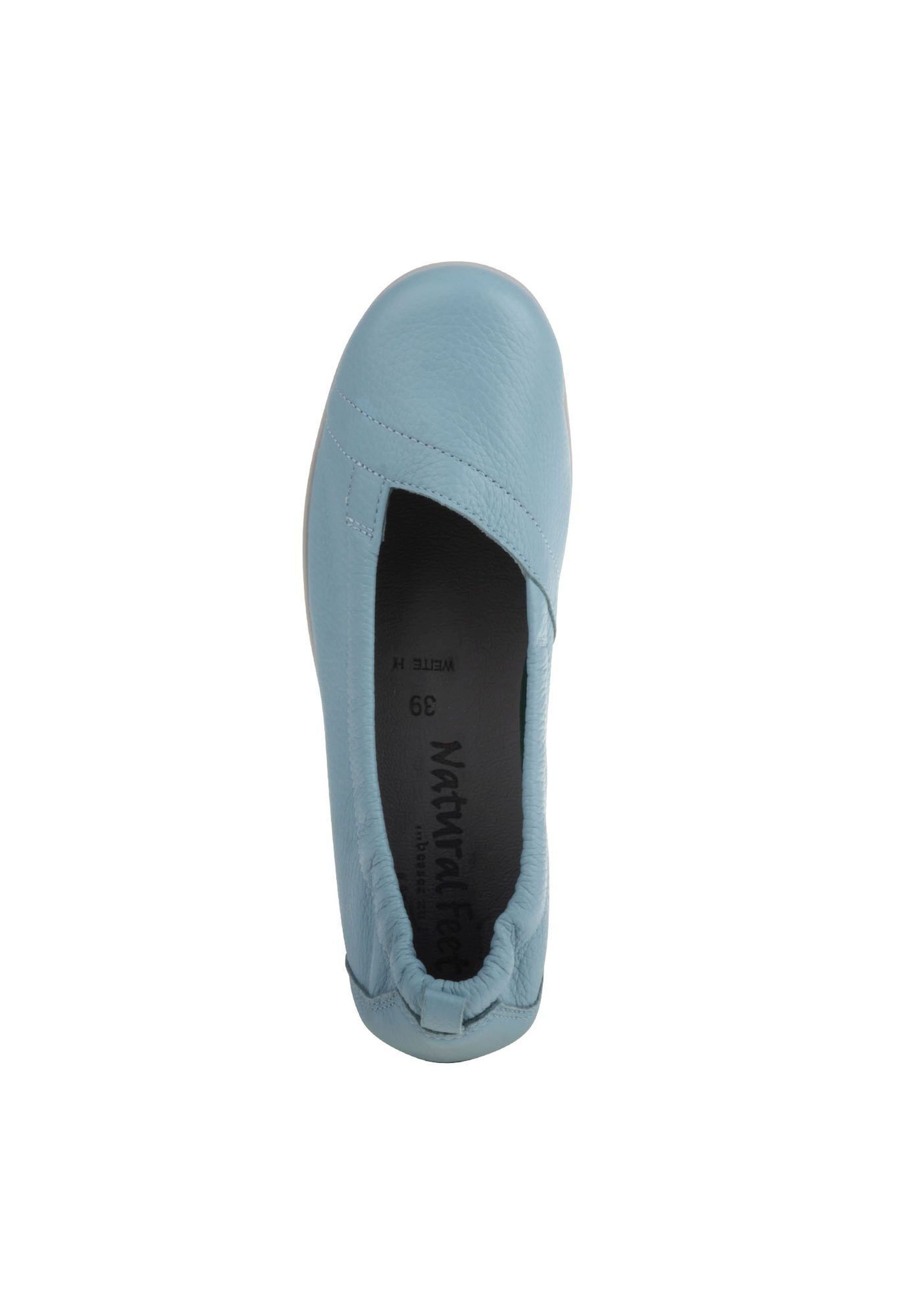 hellblau Slipper Feet in Polina Natural tollem Design
