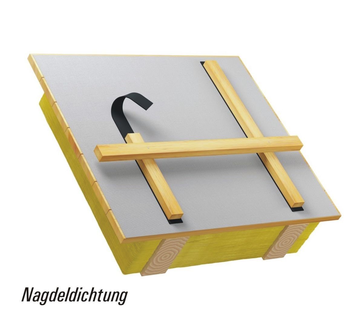 Thumbnail - ICUTEC Nageldichtband 012 6059 Nageldichtung PE, 50 mm x 20 m Klebeband, grau, einseitig kle, (Set, einseitig klebend), ...