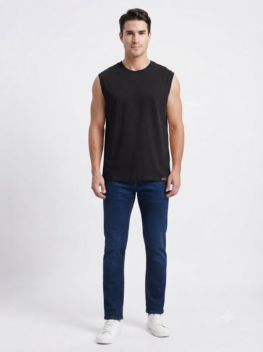 PfauGermany Tanktop Casual Look Rundhals Armelloses Tank -Top