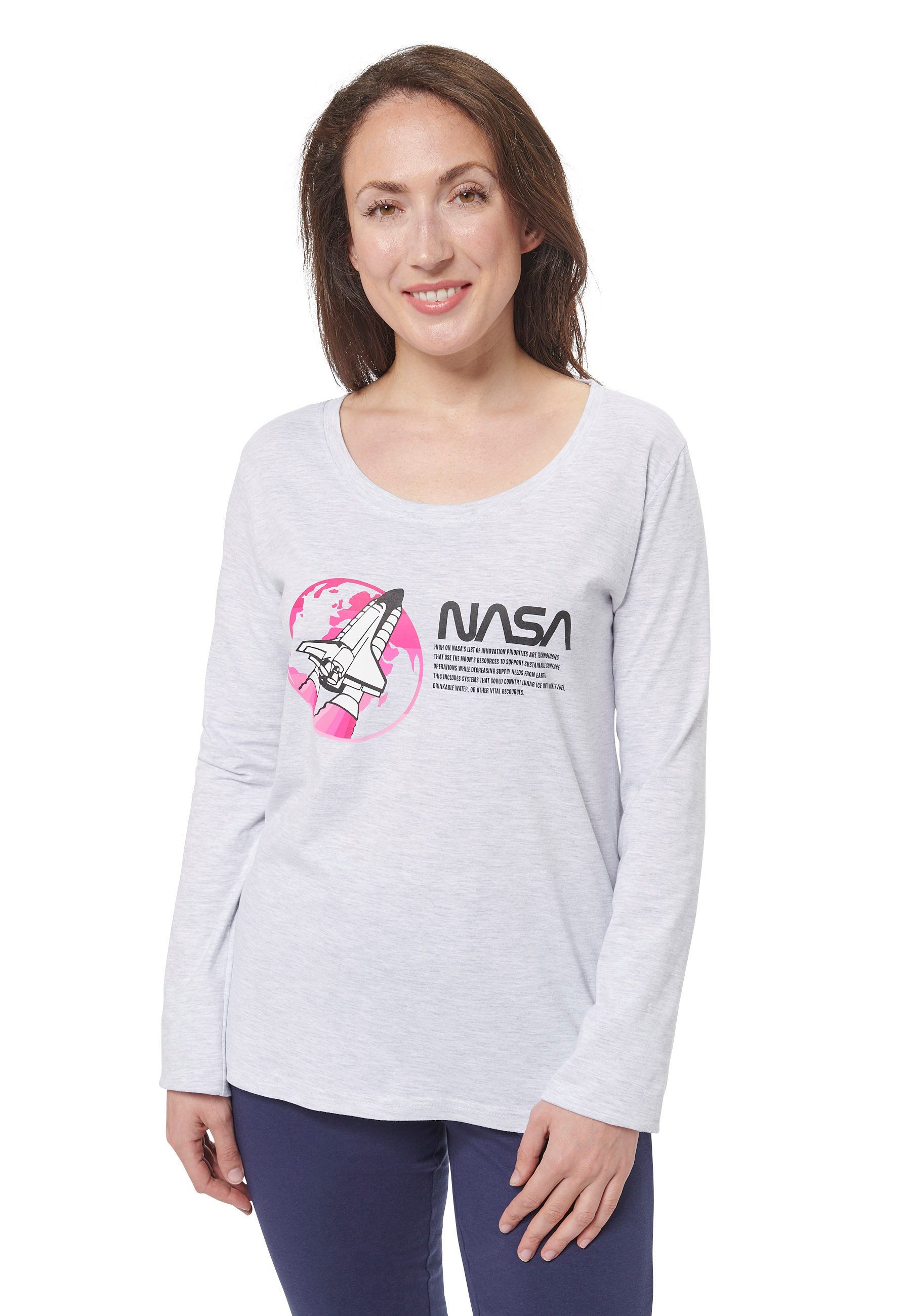 United Labels® Schlafanzug NASA - High on NASA's Liste… Set