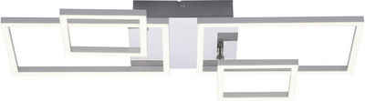 my home LED Deckenleuchte »Jorvin«, Moderne Deckenlampe stahl L65 x 33,8 cm, schwenkbar, flache Bauform