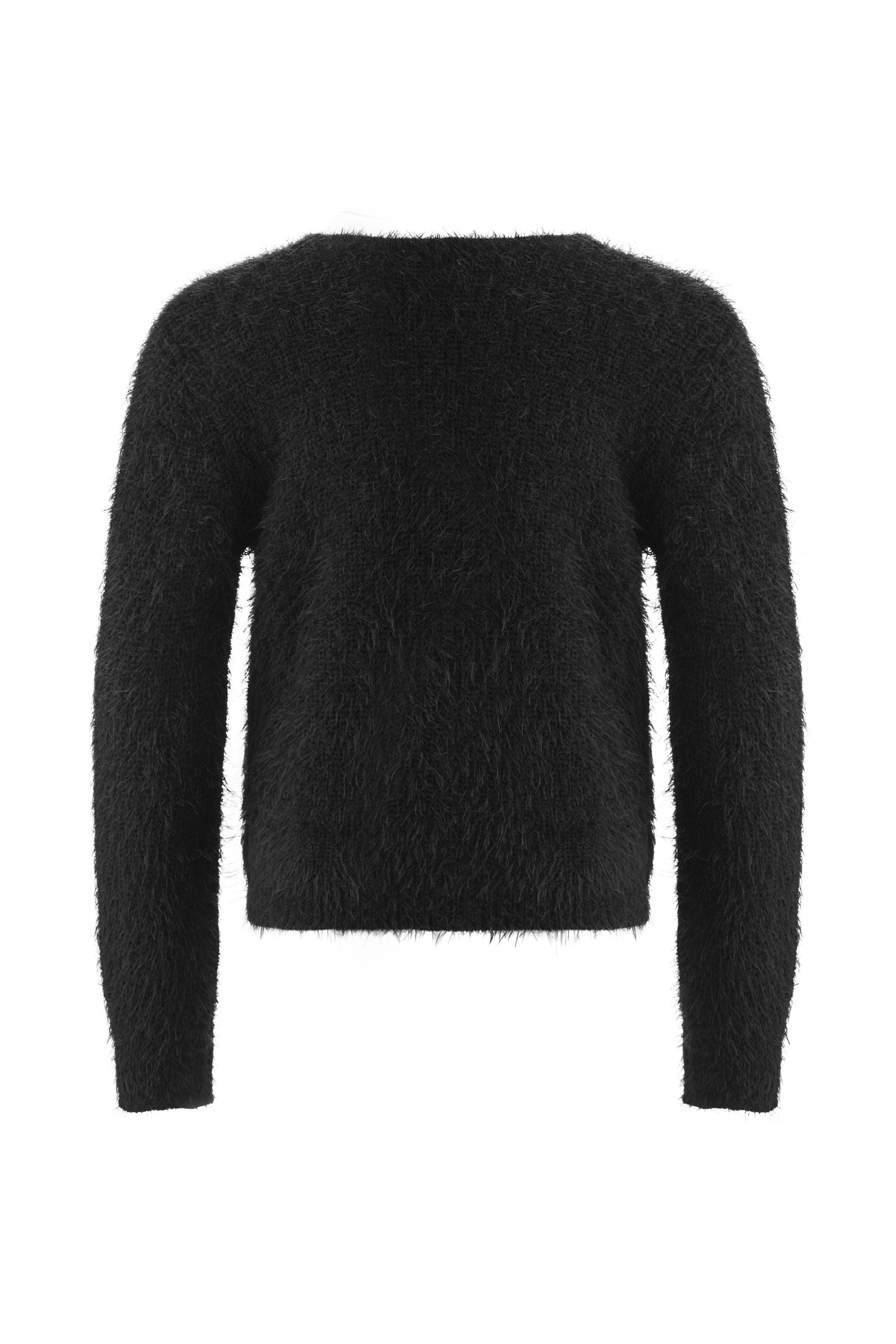 happy girls Strickjacke Materialmix, mit Herzchen Druck – Bild 2 von 3