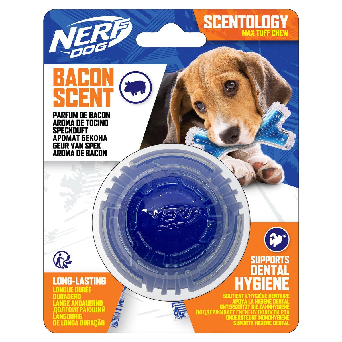 Nerf Dog Tierball Scentology Solid Core Ball mit Bacon