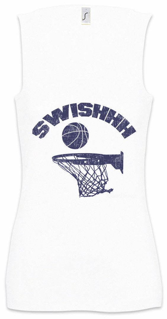 Urban Backwoods Tanktop Swishhh Ärmelloses Damen T-Shirt Streetballcourt Streetball Player Basketballplatz Player Sport Passion