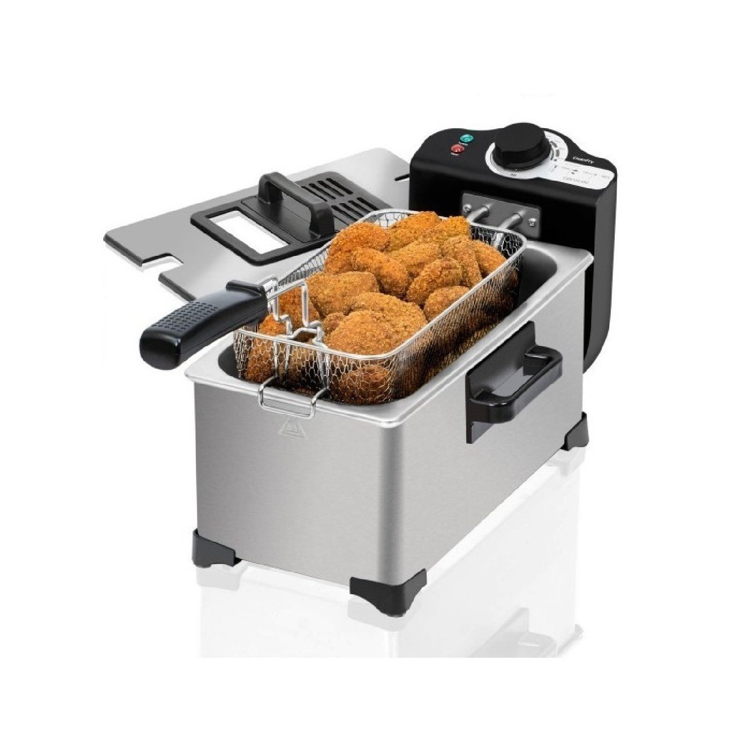 Cecotec Frittiertopf Cleanfry 3L Full Inox
