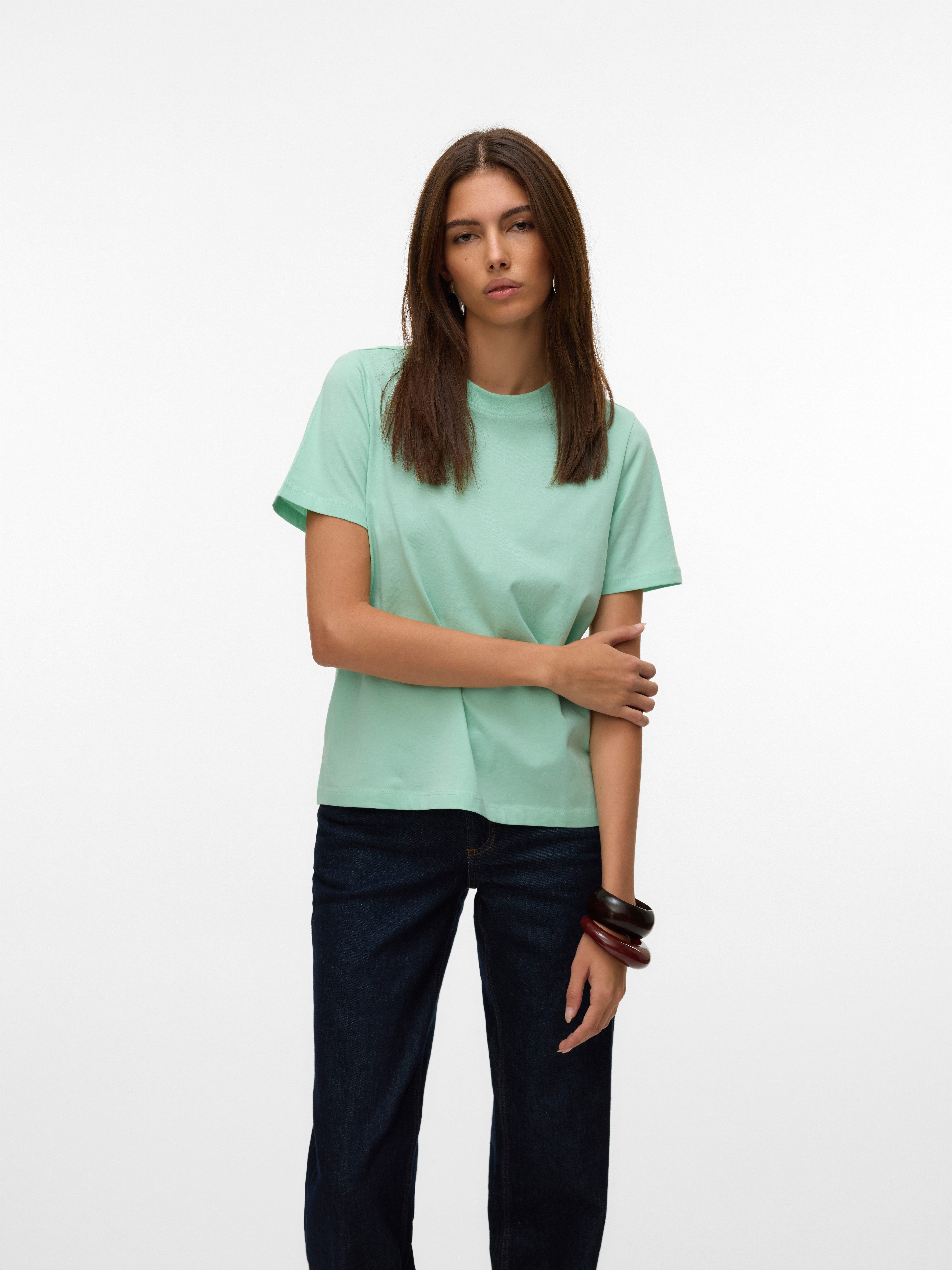 Vero Moda Kurzarmshirt VMPAULINA SS T-SHIRT günstig online kaufen