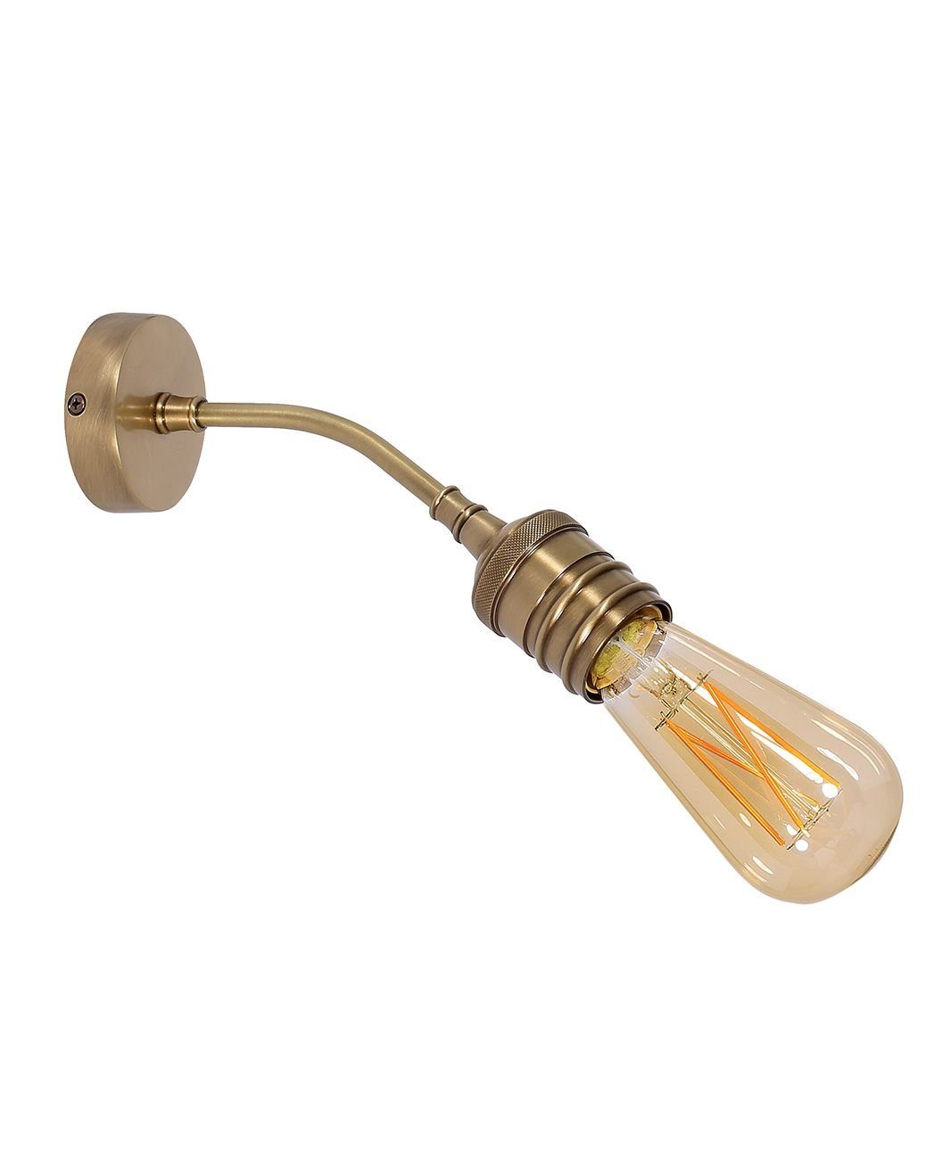 Licht-Erlebnisse Wandleuchte »LIGHT BULB«, Wandlampe Messing Bronze hell  mit LED Premium Industrie Design online kaufen | OTTO