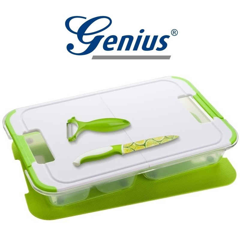 Genius Aufbewahrungssystem Genius 26281 Slice N Store Set 14-tlg. Schneid und Aufbewahrungssystem