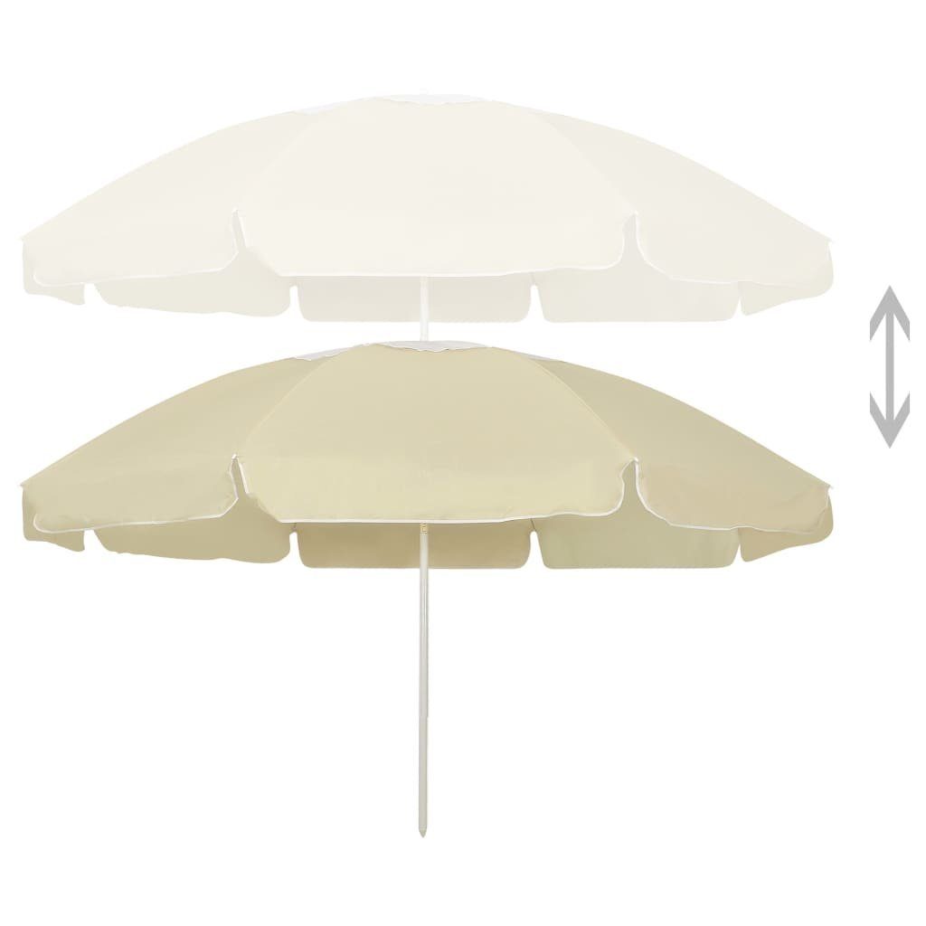 furnicato Sonnenschirm Strandschirm Sandgelb 240 cm günstig online kaufen