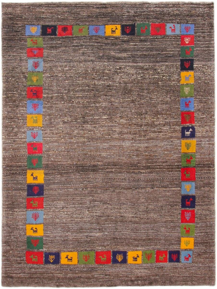 Orientteppich Perser Gabbeh Yalameh Nature 154x207 Handgeknüpfter Moderner, Nain Trading, rechteckig, Höhe: 18 mm