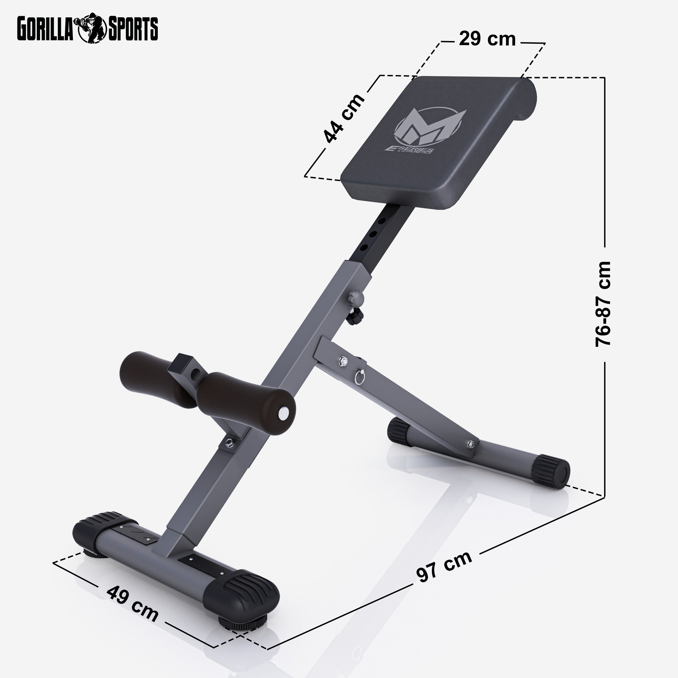 GYRONETICS R ckentrainer Hyperextension Klappbar Verstellbar