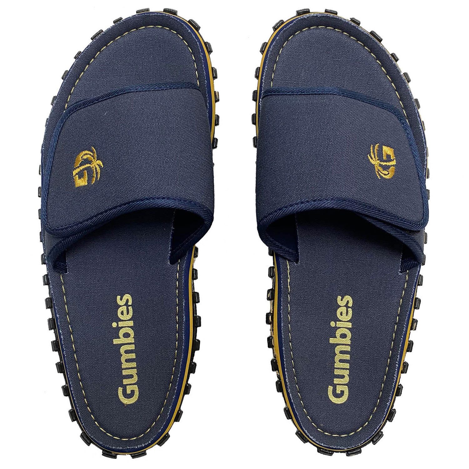 Gumbies Strider Slides in Navy Pantolette Hergestellt aus recycelten Materialien