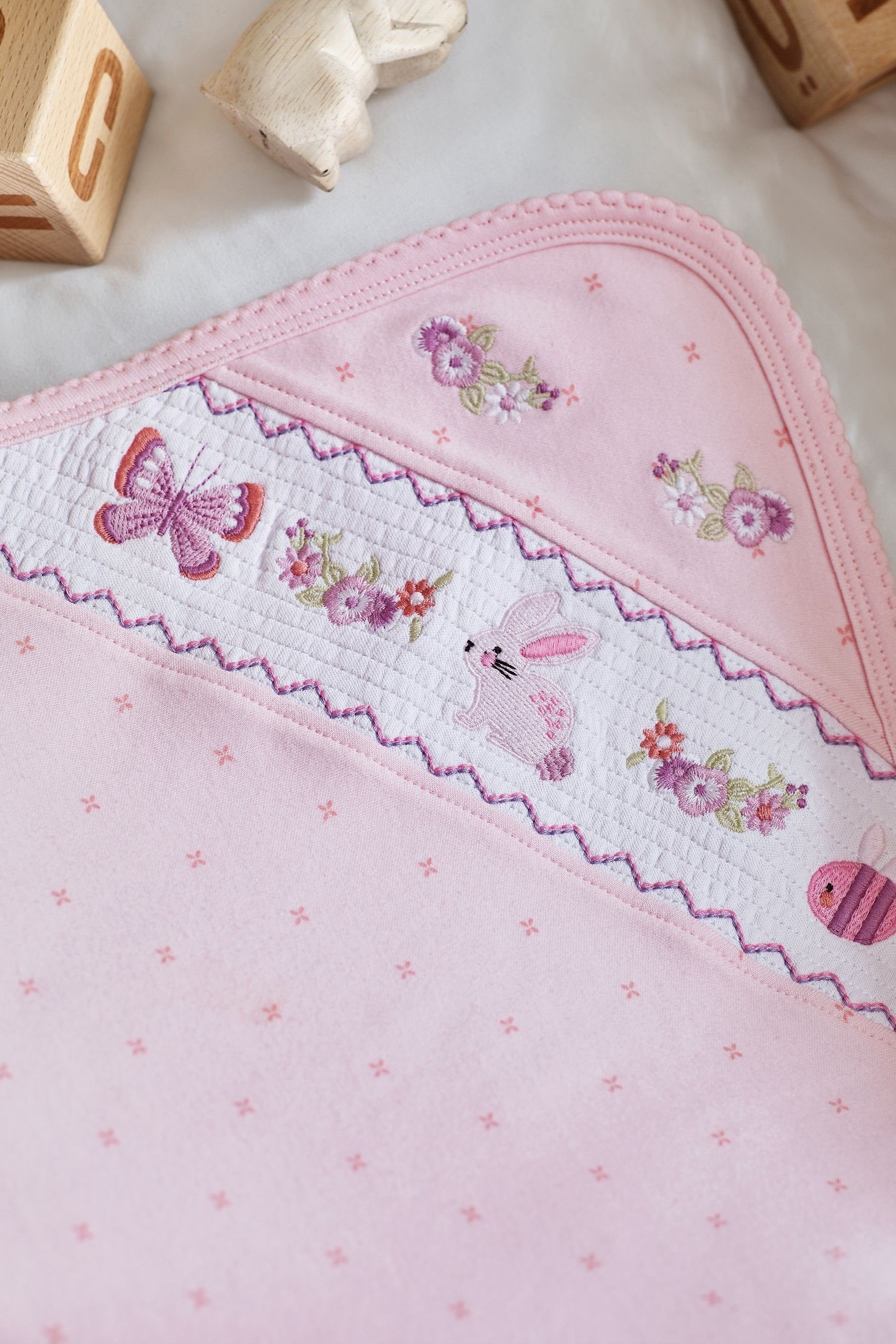 Babydecke aus Heritage Baumwolle, Jerseydecke Pink Baby Next 100 %